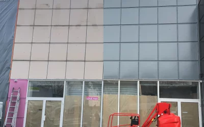 Ravalement de façade à Angers : avant/après d’un local commercial